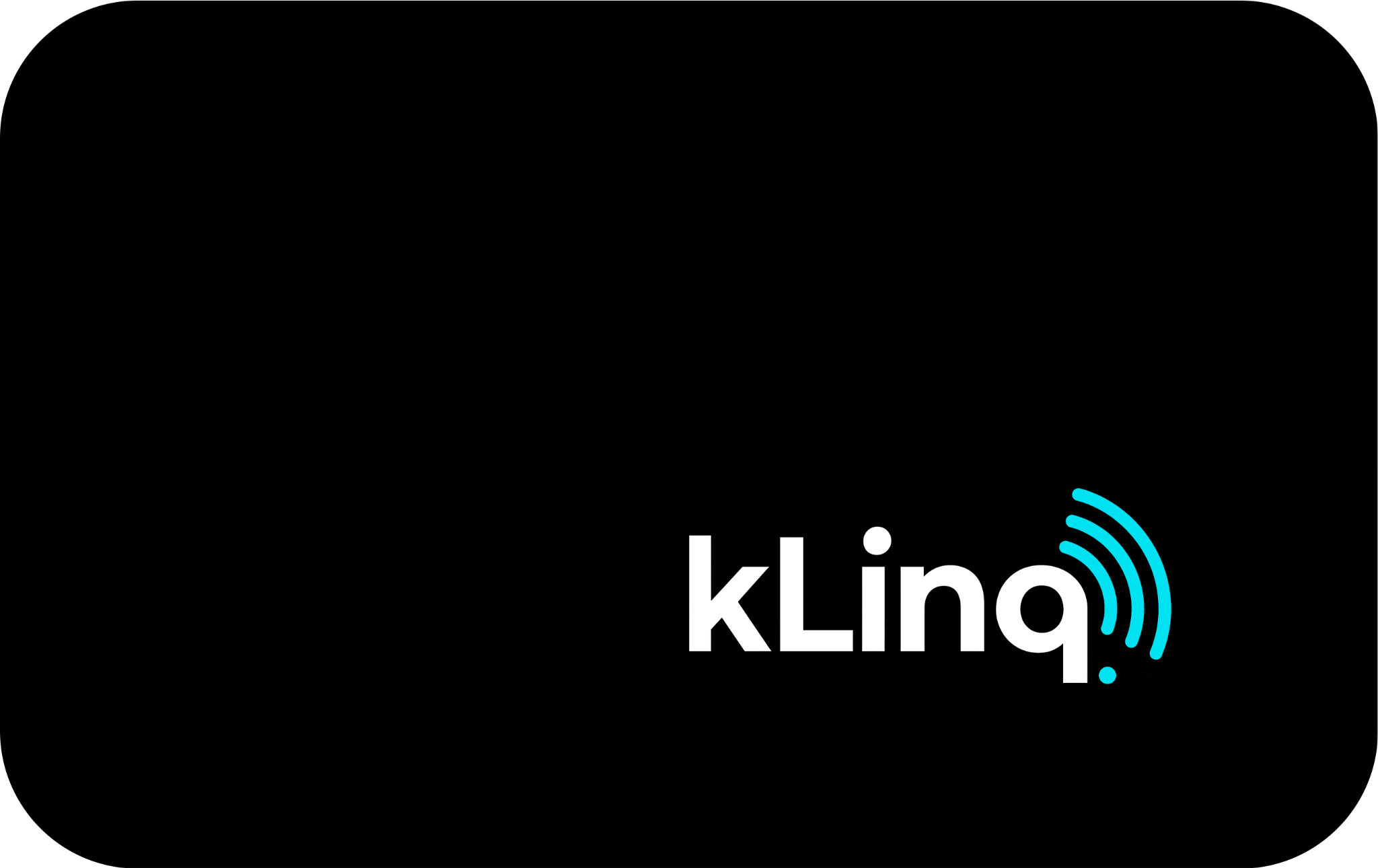 Midnight black kLinq tap card
